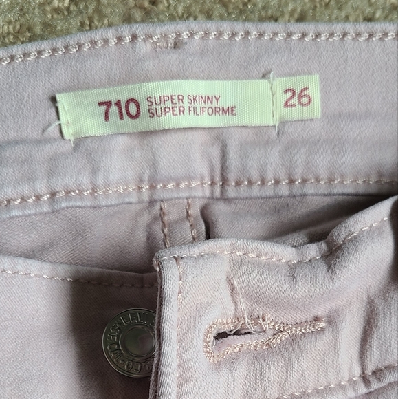 Levis 701 super skinny rose pant size 26 - Picture 2 of 3